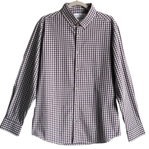 MIZZEN+MAIN Men’s Malloy Button Down Shirt size M - Picture 6 of 16